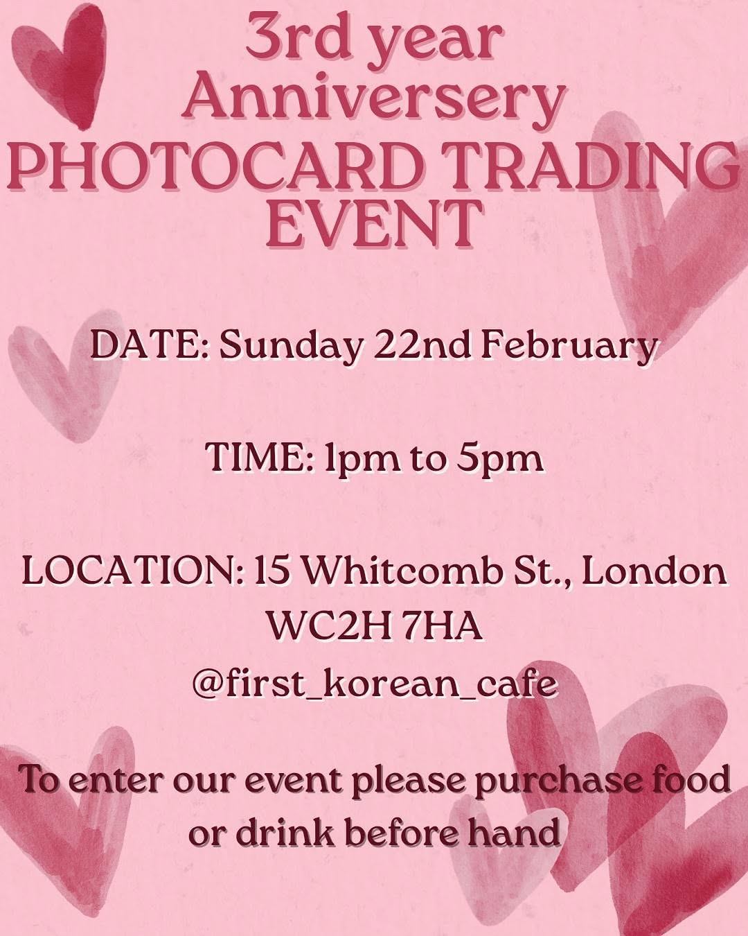 3rd year Anniversary Photocard Trading Event