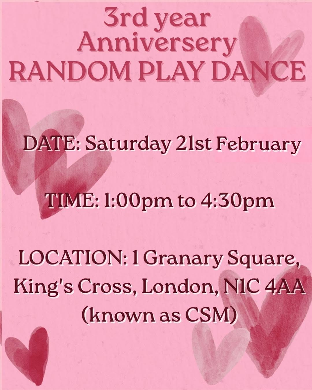 3rd year Anniversery RANDOM PLAY DANCE