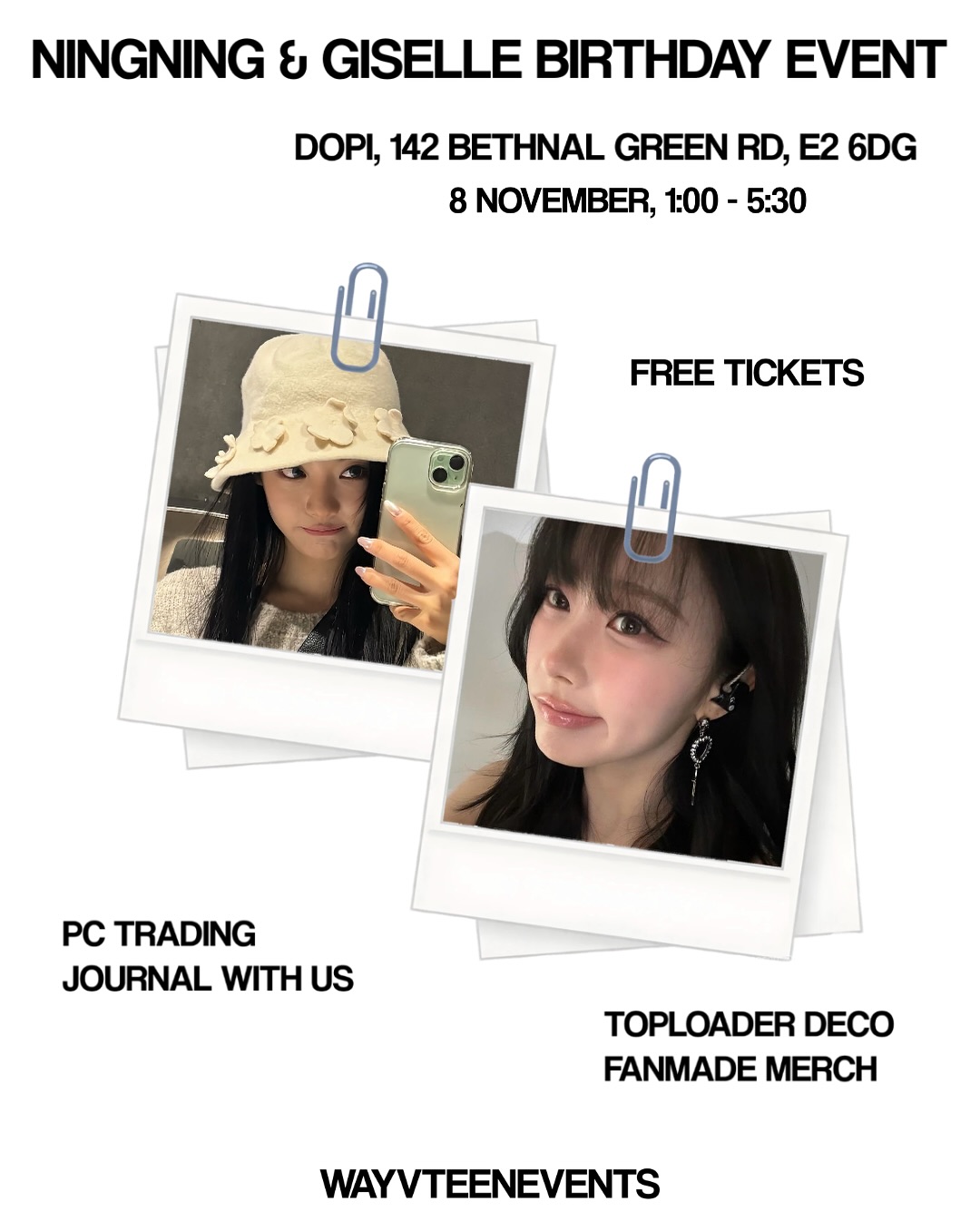 AESPA NINGNING AND GISELLE BIRTHDAY EVENT