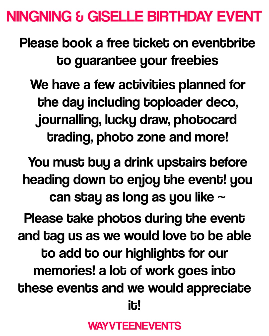 AESPA NINGNING AND GISELLE BIRTHDAY EVENT - Image 2