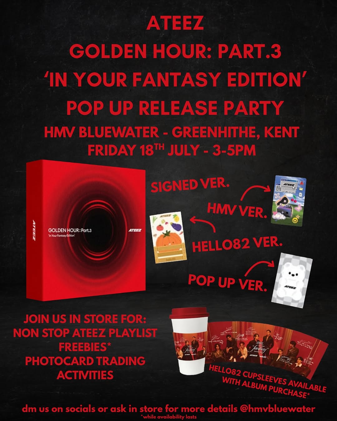 Ateez Golden Hour: Part.3 ‘In Your Fantasy Edition’ Pop Up Event