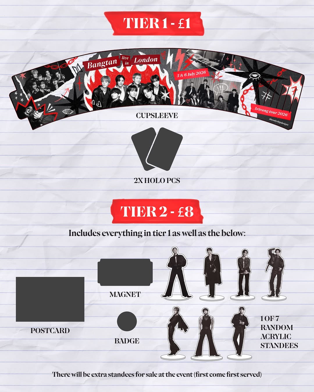 Bangtan live in London Concert Cupsleeve Event - Image 2