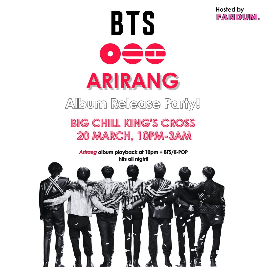 BTS ARIRANG ALBUM RELEASE PARTY
