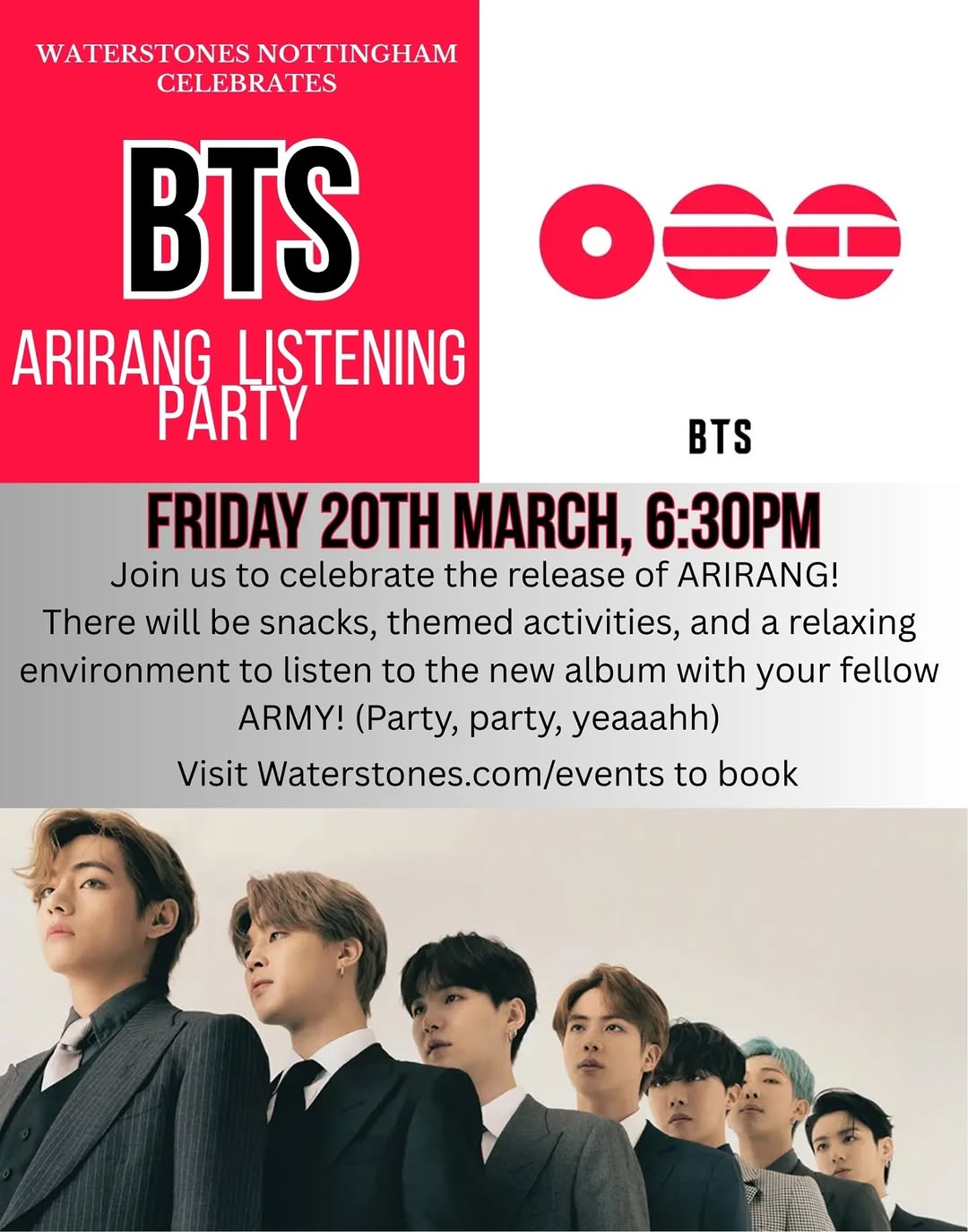 BTS ARIRANG LISTENING PARTY