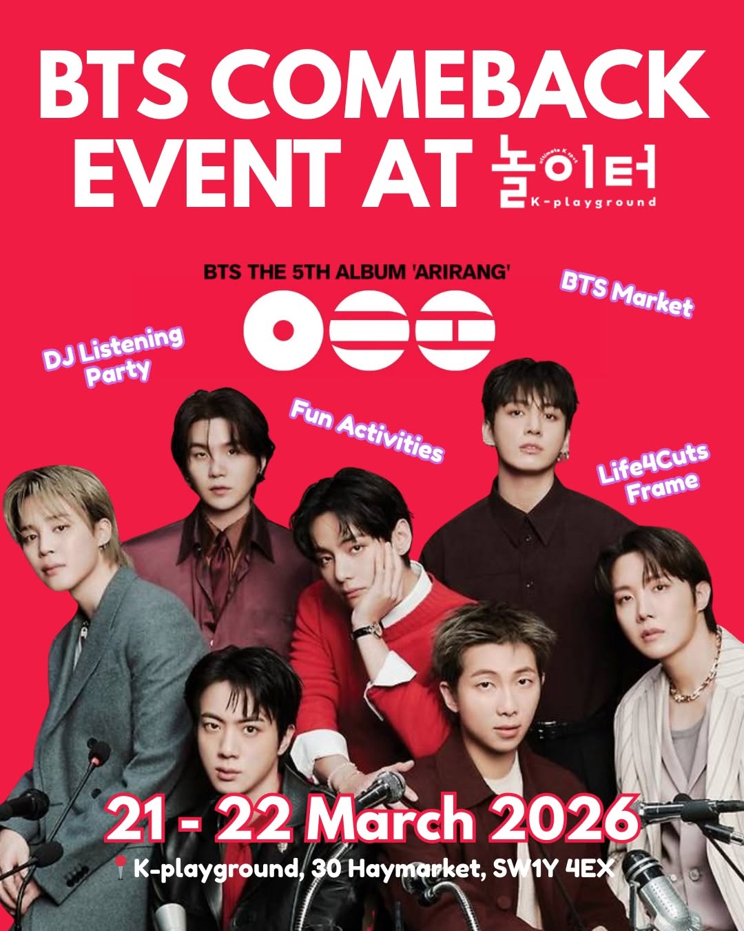 BTS Comeback Event at K-playground