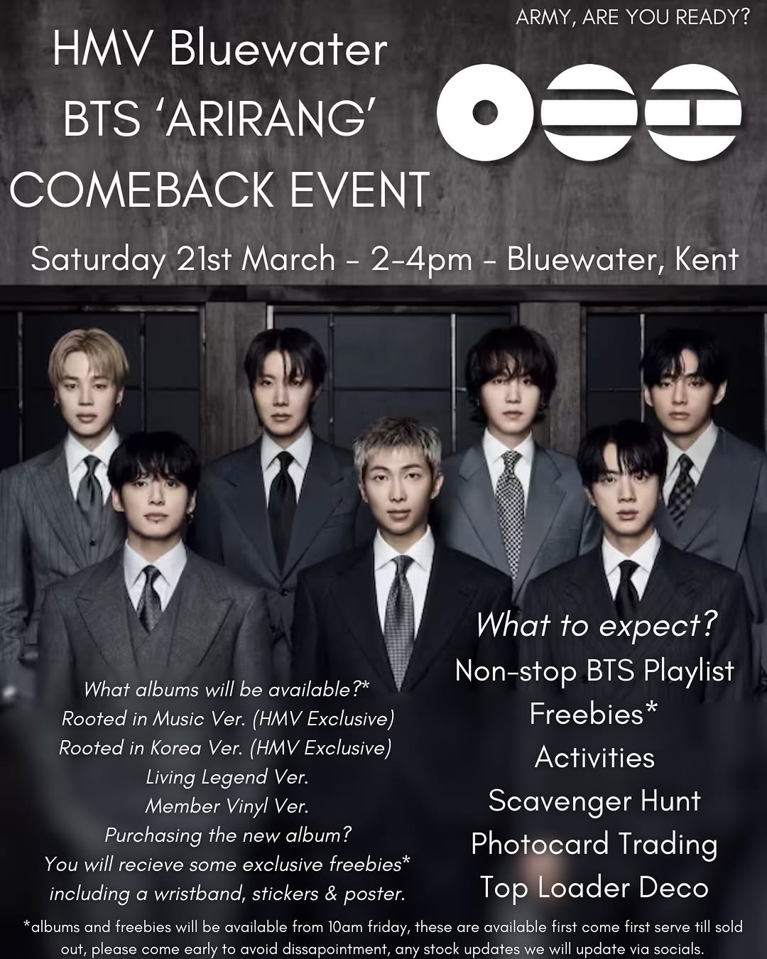HMV Bluewater BTS Comeback Event