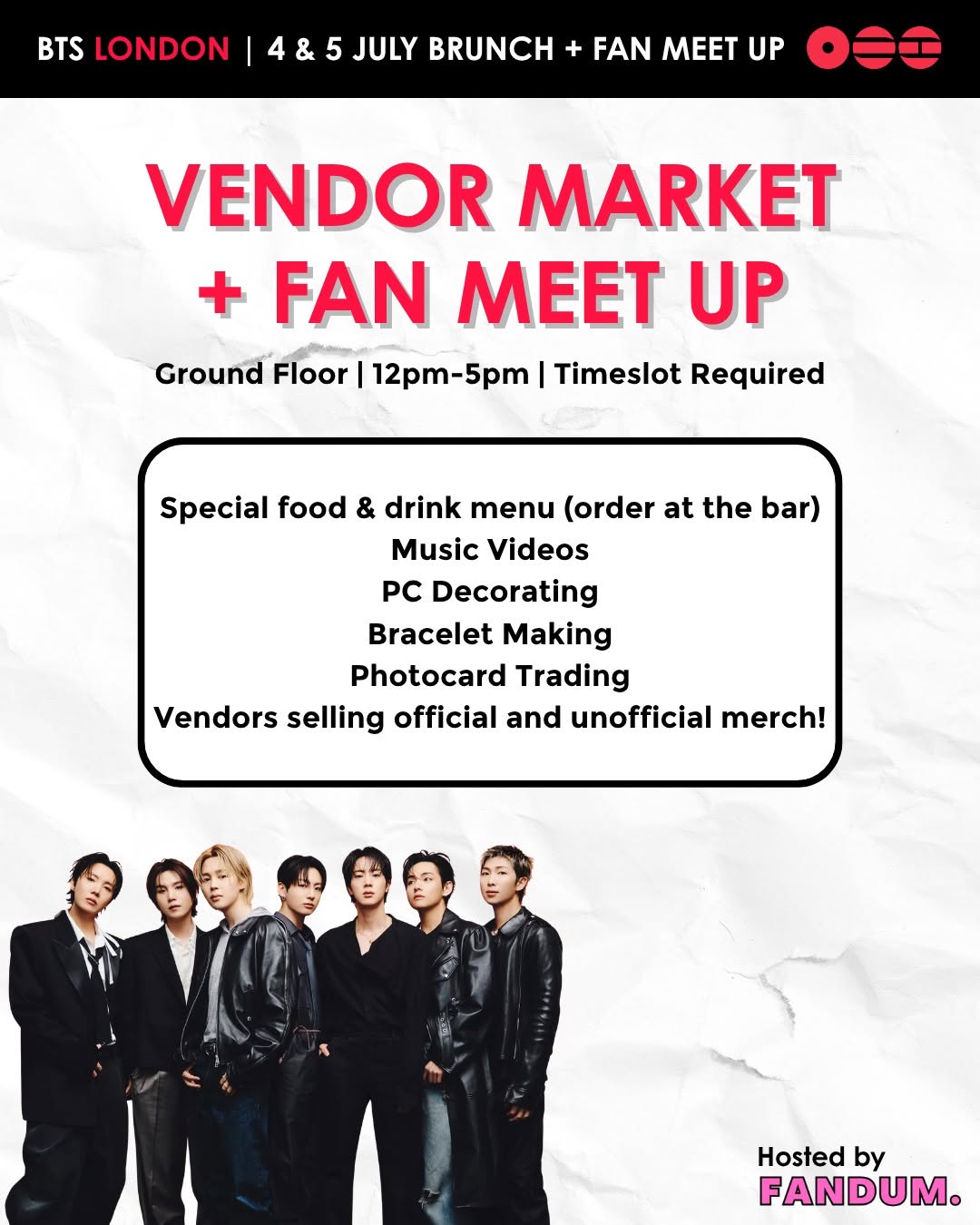 BTS London Brunch + Fan Meet Up - Image 3