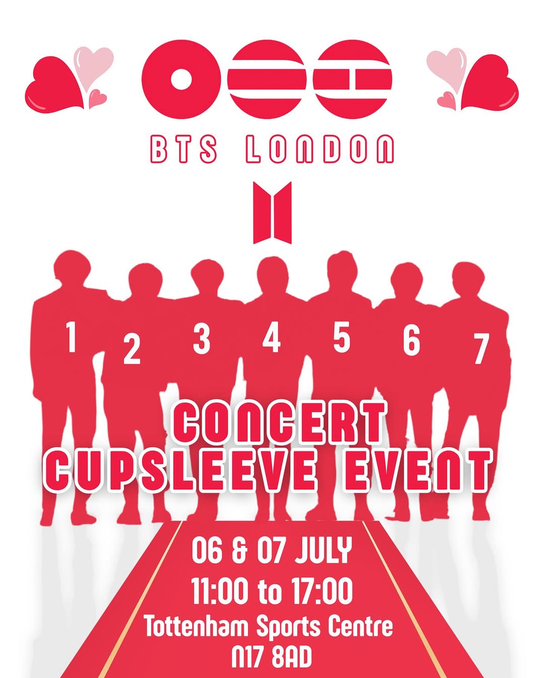 BTS London Concert Cupsleeve Event