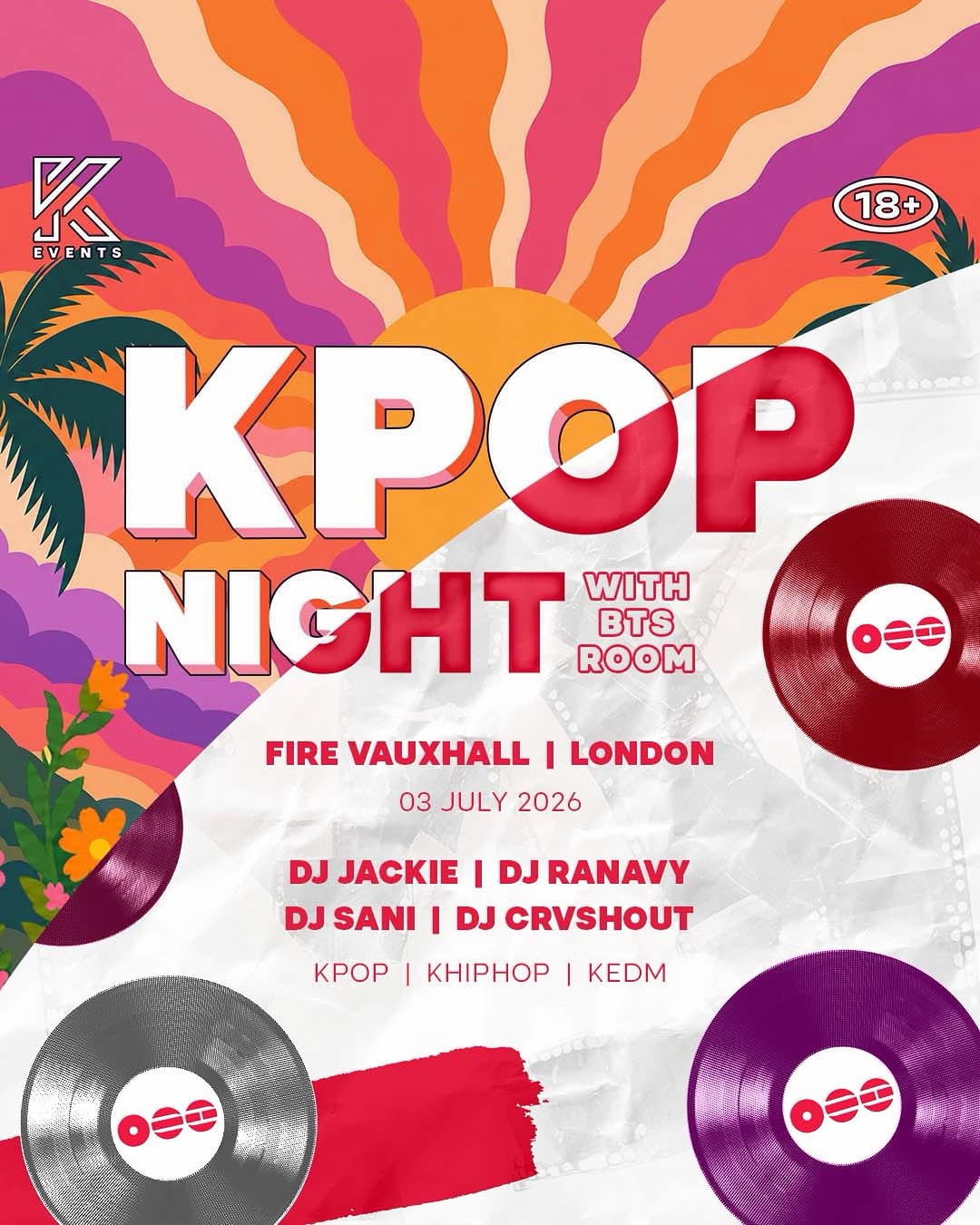 KPOP NIGHT with BTS room – London, 3 July 2026 | K-Pop Tracker