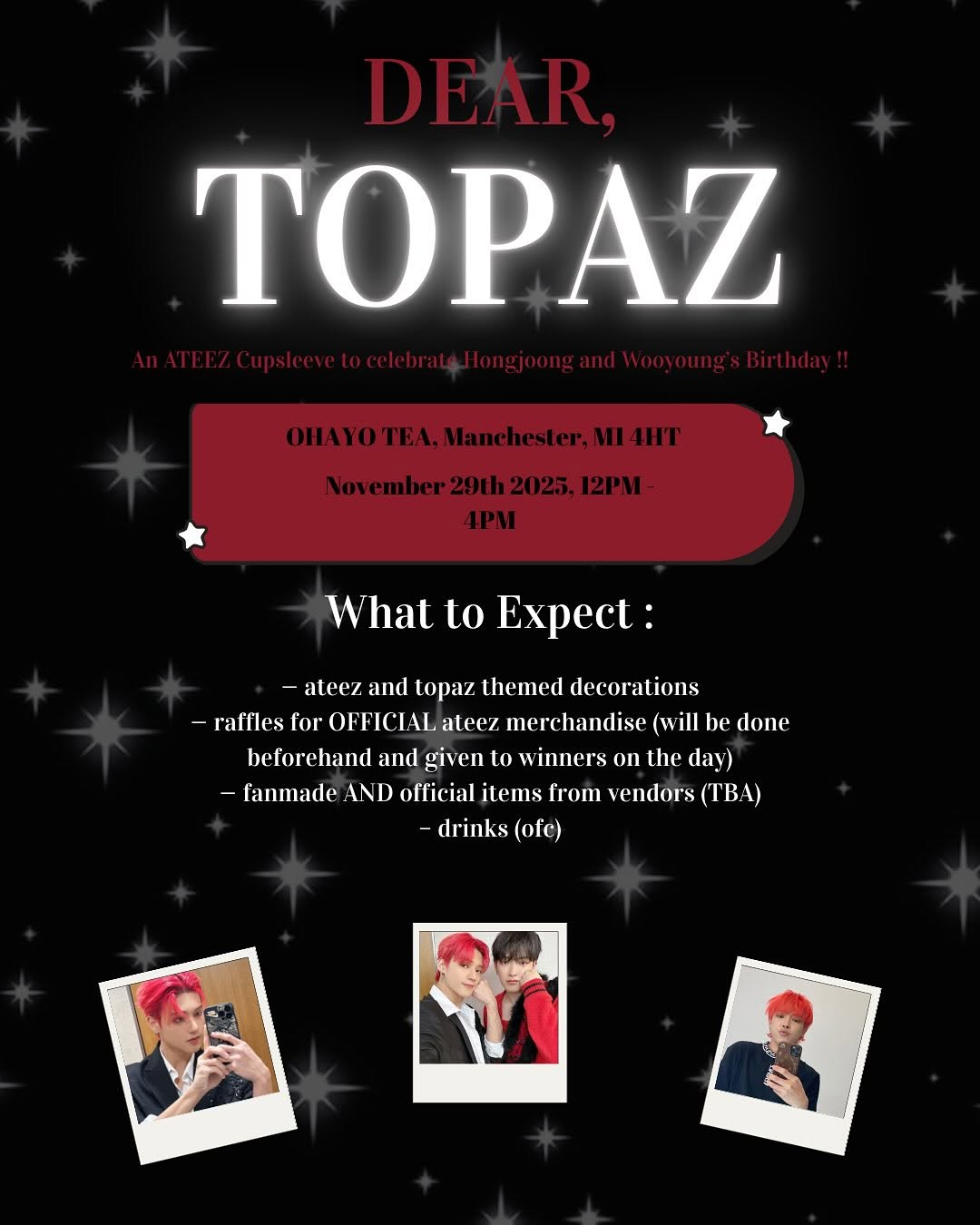 DEAR TOPAZ - Wooyoung and Hongjoong Birthday Cupsleeve - Image 6
