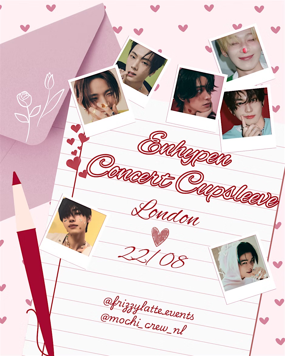 Enhypen Concert Cupsleeve LONDON