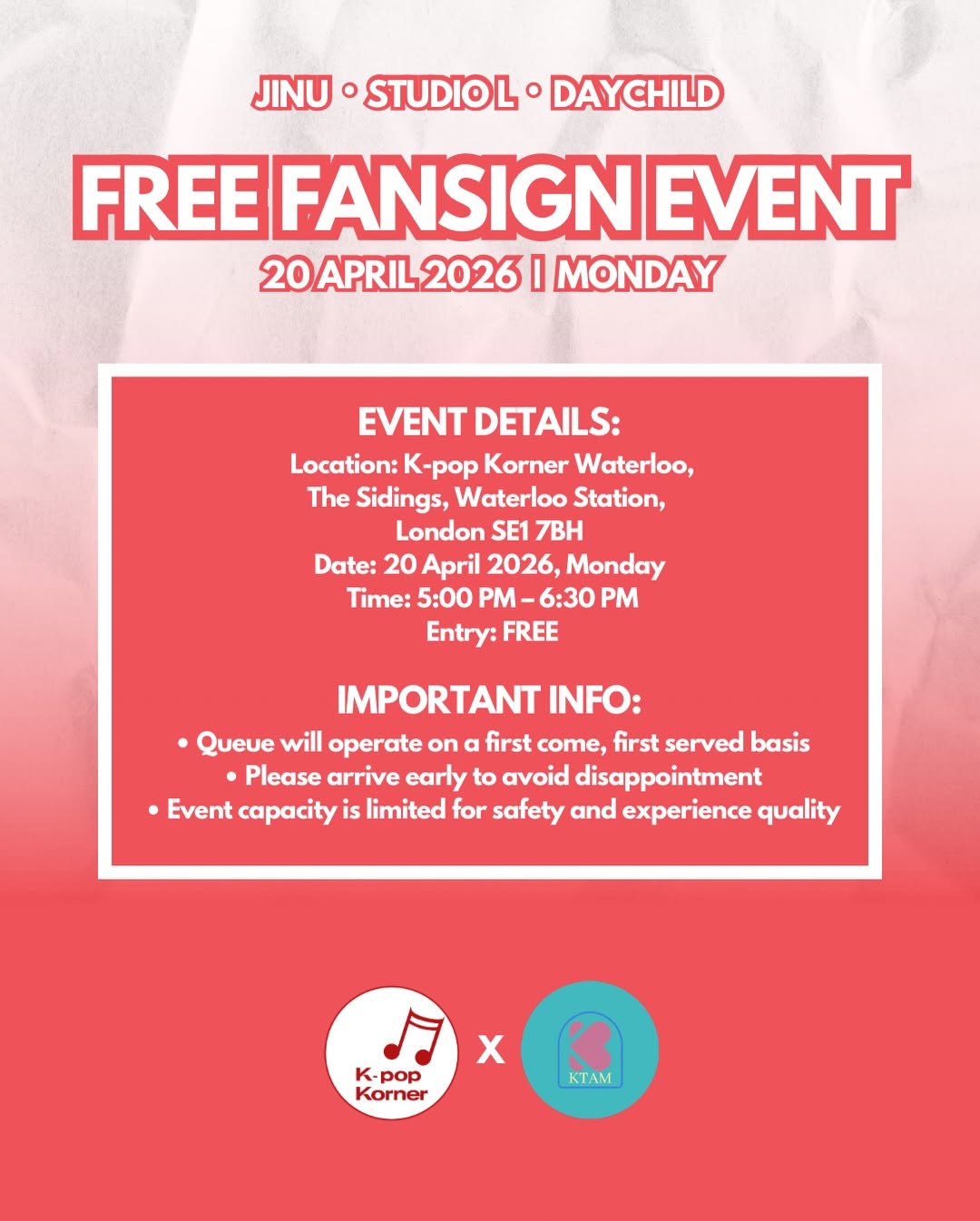 Fansign Event with Jinu • Studio L • DayChild - Image 2