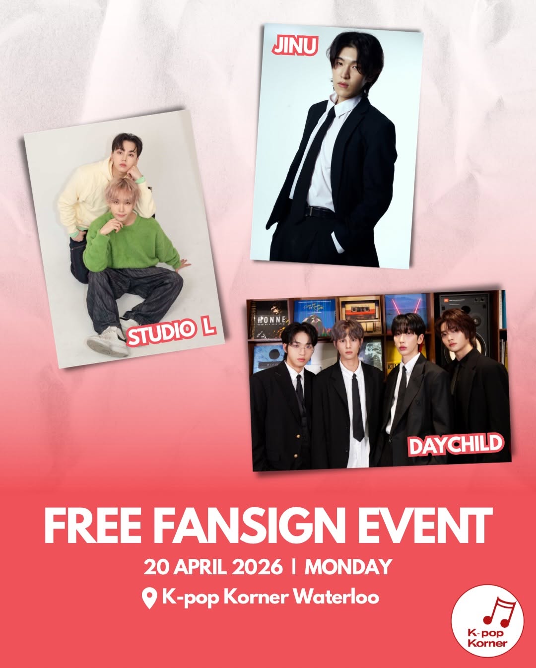 Fansign Event with Jinu • Studio L • DayChild