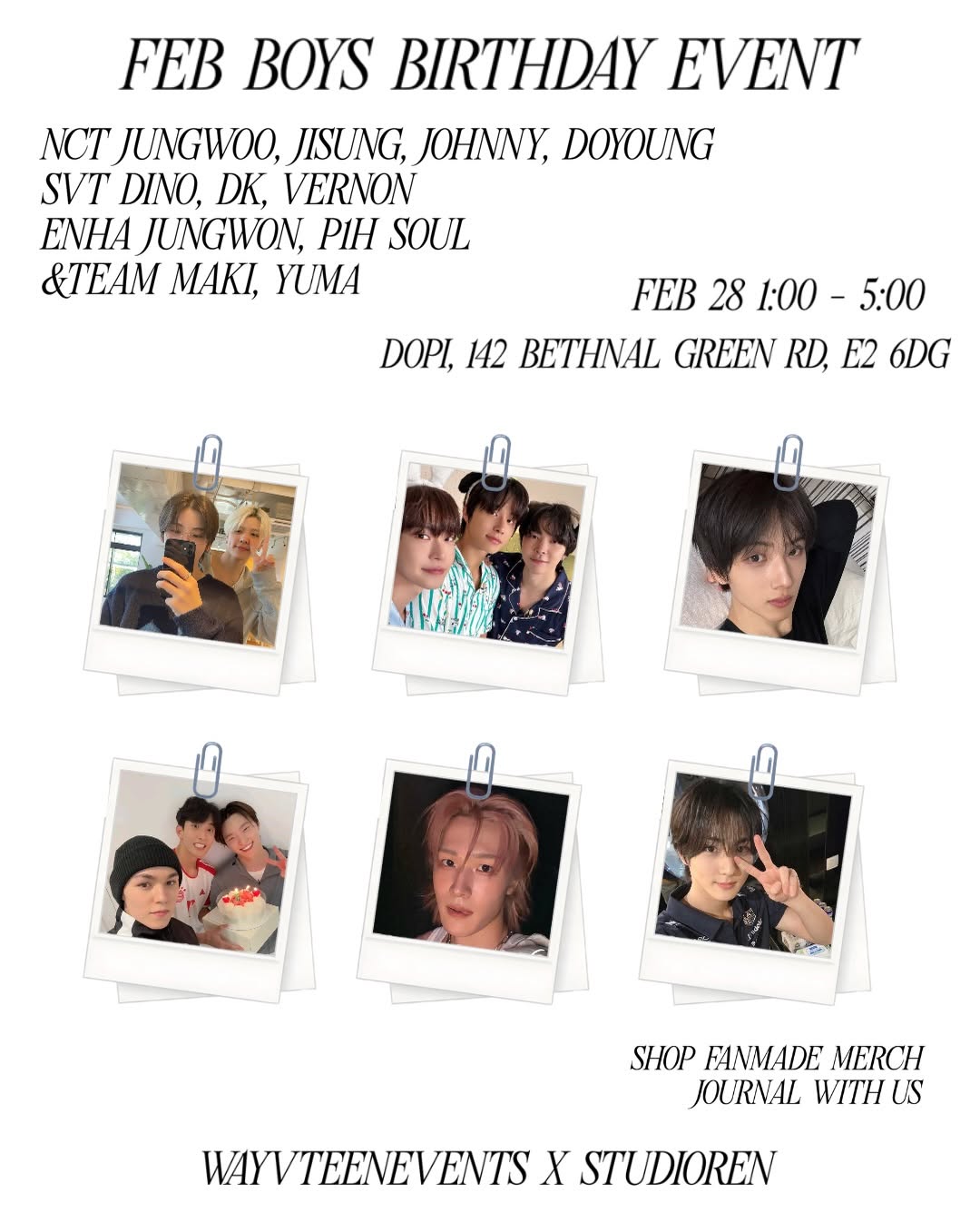 FEB BOYS BIRTHDAY EVENT