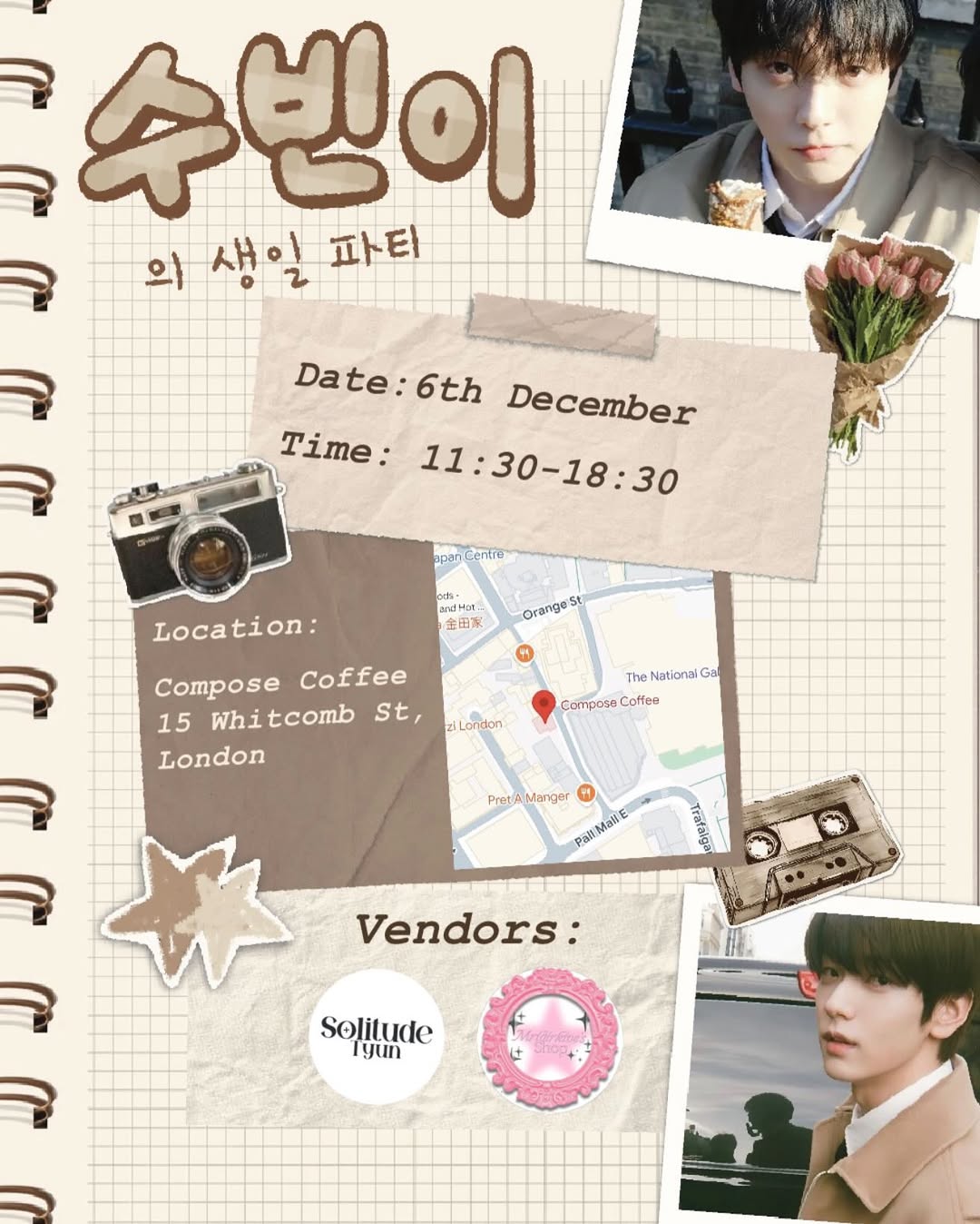 HAPPY SOOBIN DAY — Soobin Birthday Cupsleeve in London - Image 4