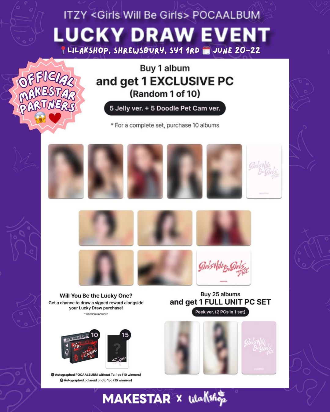ITZY <GIRLS WILL BE GIRLS> POCAALBUM LUCKY DRAW EVENT