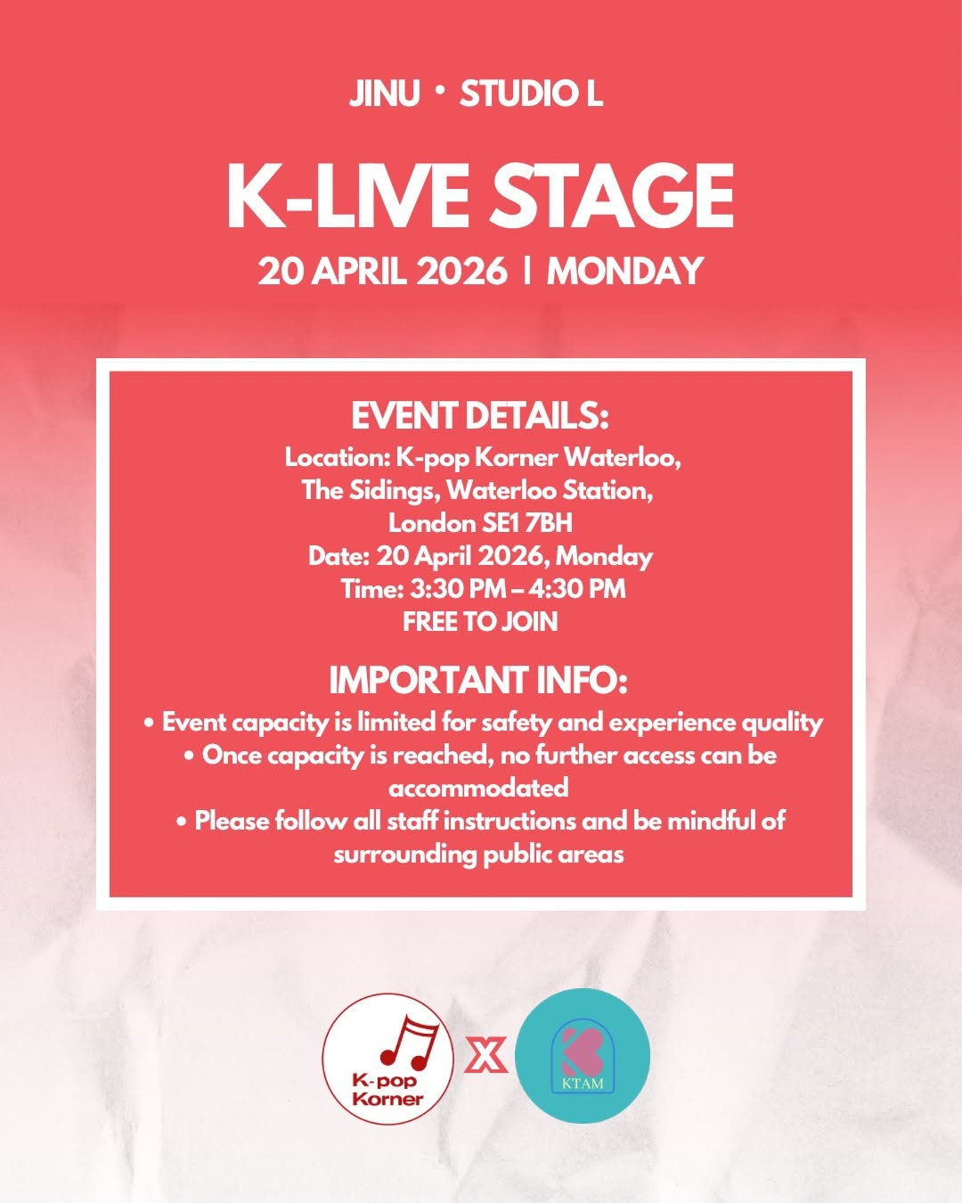 K-Live Stage with Jinu & Studio L - Image 2