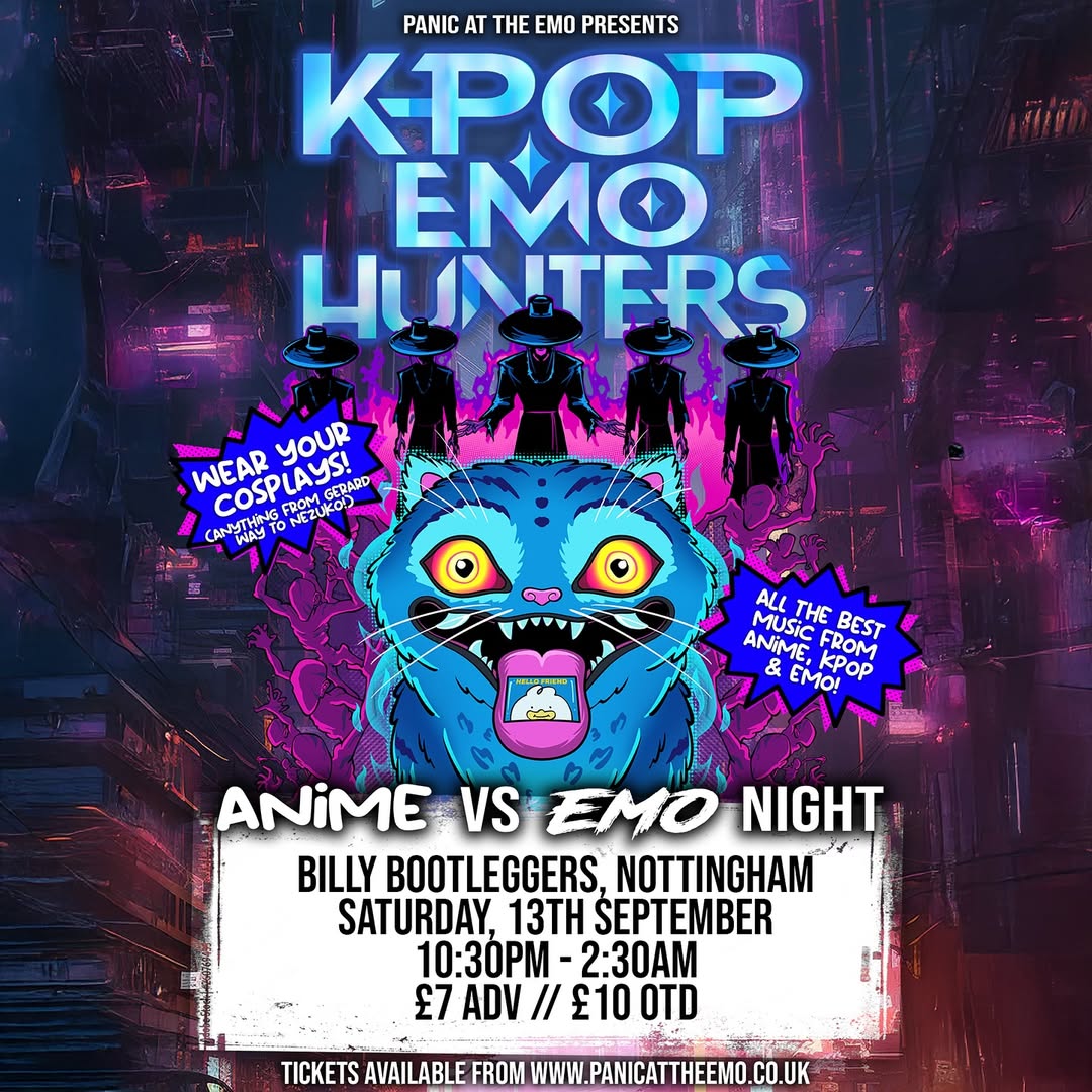 K-Pop Emo Hunters: Anime VS Emo Night at Billy Bootleggers Nottingham! - Image 1