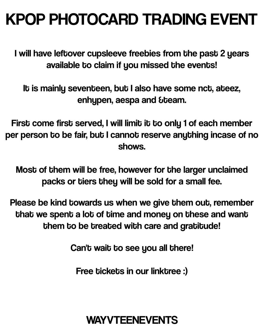 KPOP PHOTOCARD TRADING EVENT - Image 3