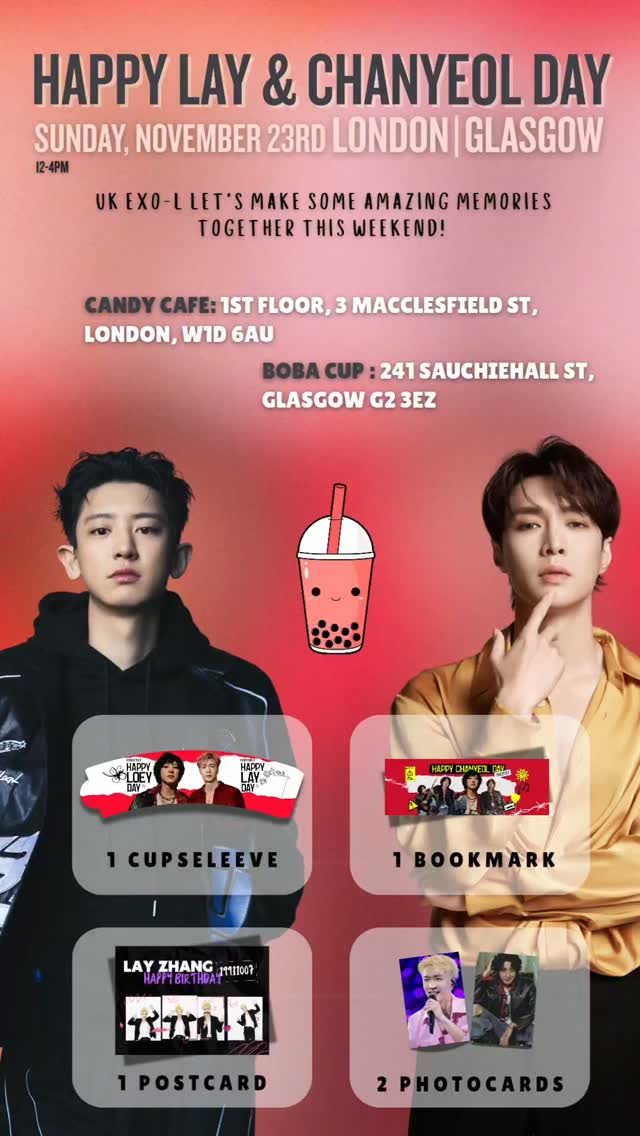 Lay & Chanyeol Day Cupsleeve Event! - Image 4