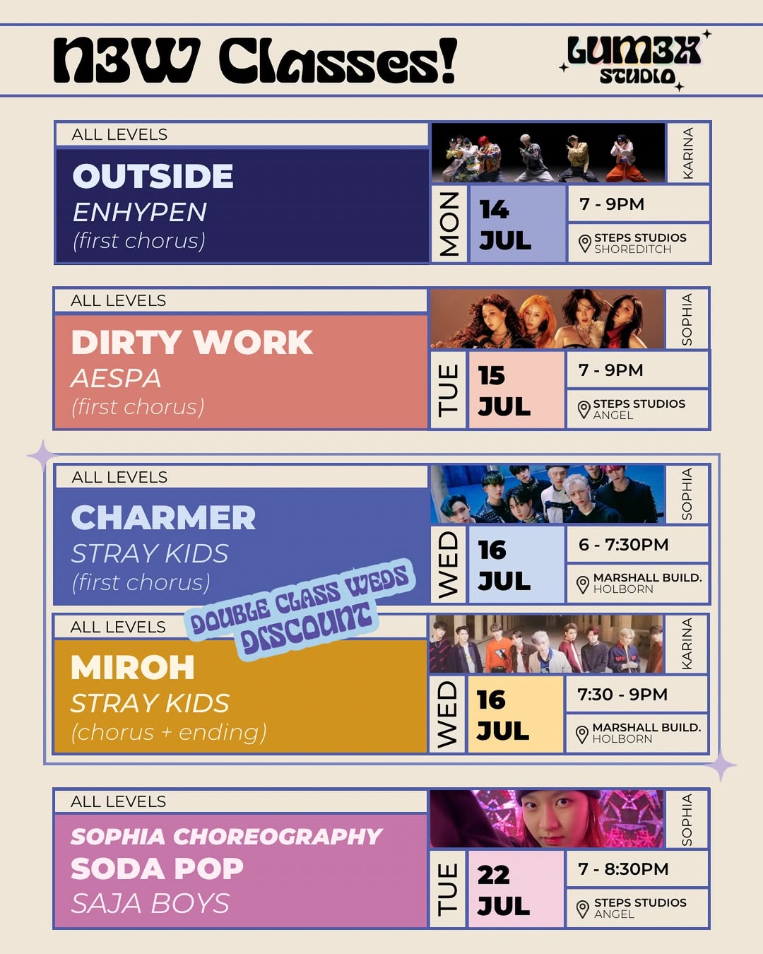 LUM3X STUDIO DANCE CLASSES: aespa - 'Dirty Work (First Chorus)'