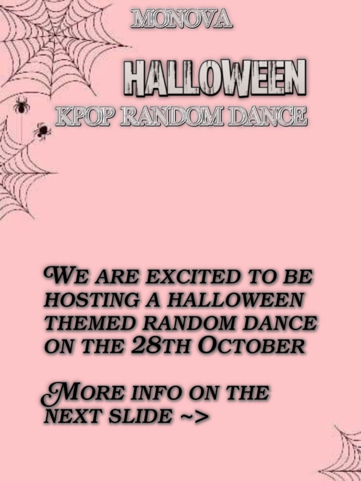 MONOVA Halloween Kpop Random Dance – Birmingham, 28 October 2026 | Kpop ...