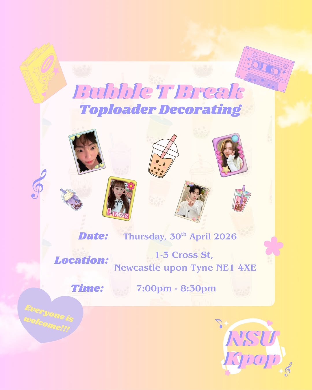 NSU K-pop x Bubble T Break Toploader Decorating