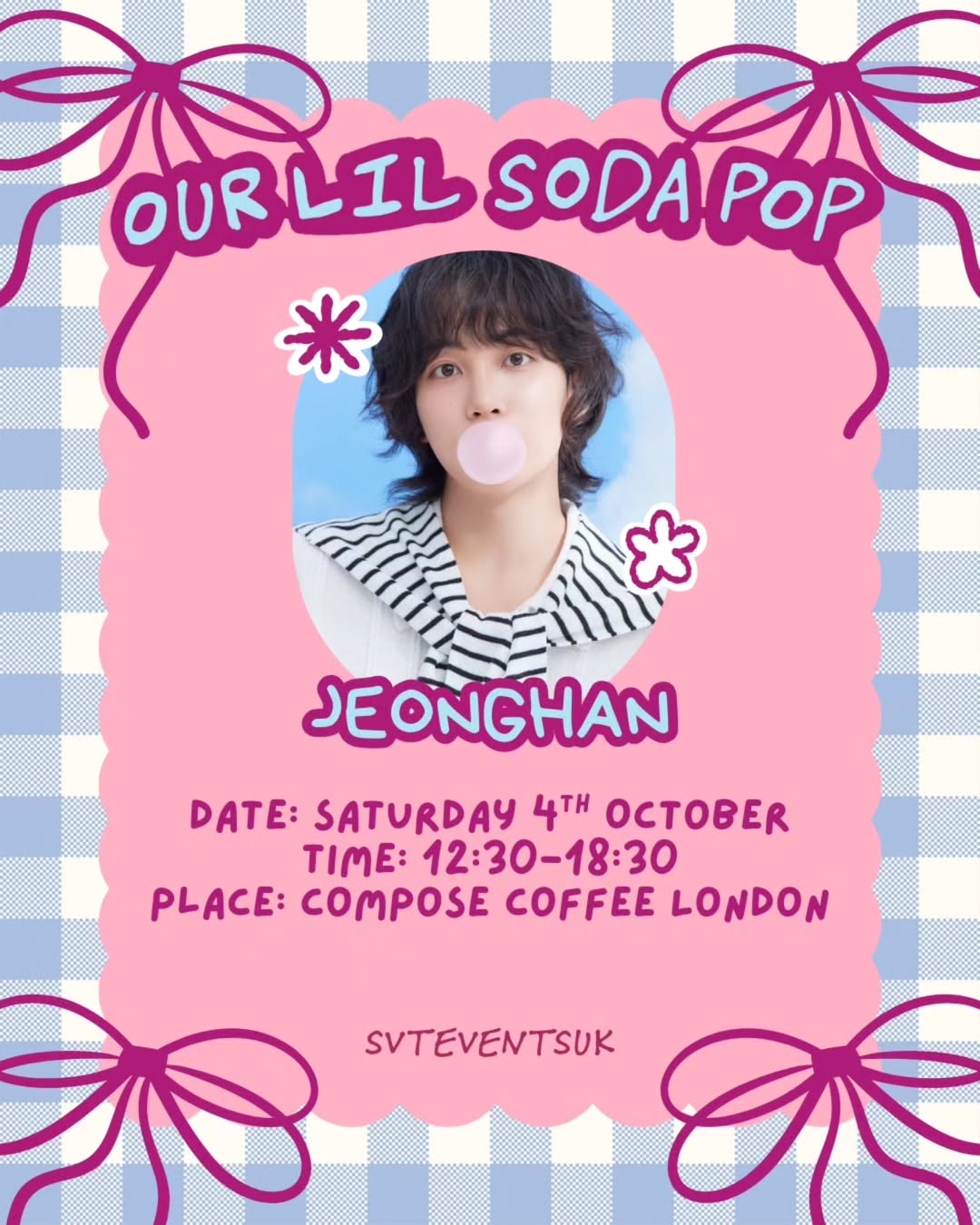 Our Lil Soda Pop Jeonghan's Birthday Cupsleeve Event