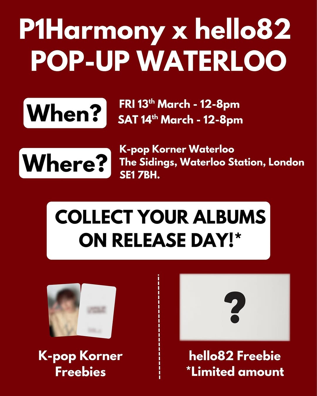 P1Harmony x hello82 UNIQUE album release pop-up - Image 2