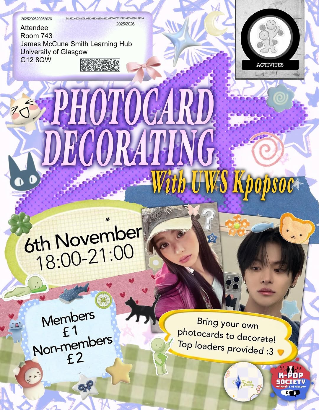 Photocard Decorating with UWS Kpopsoc - Image 1