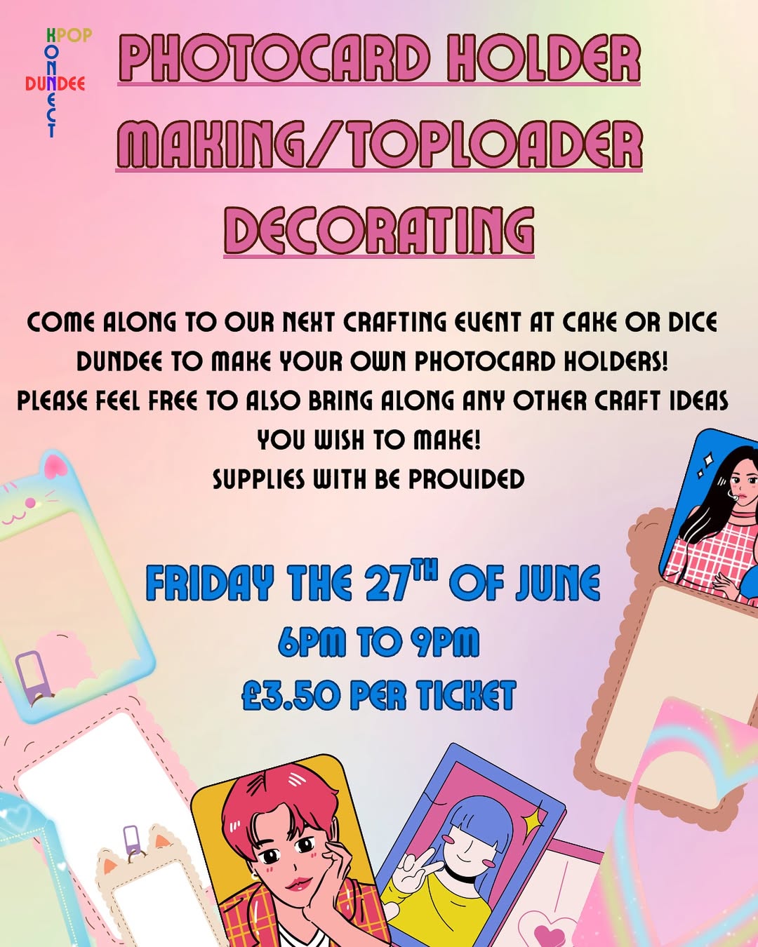 PHOTOCARD HOLDER MAKING / TOPLOADER DECORATING