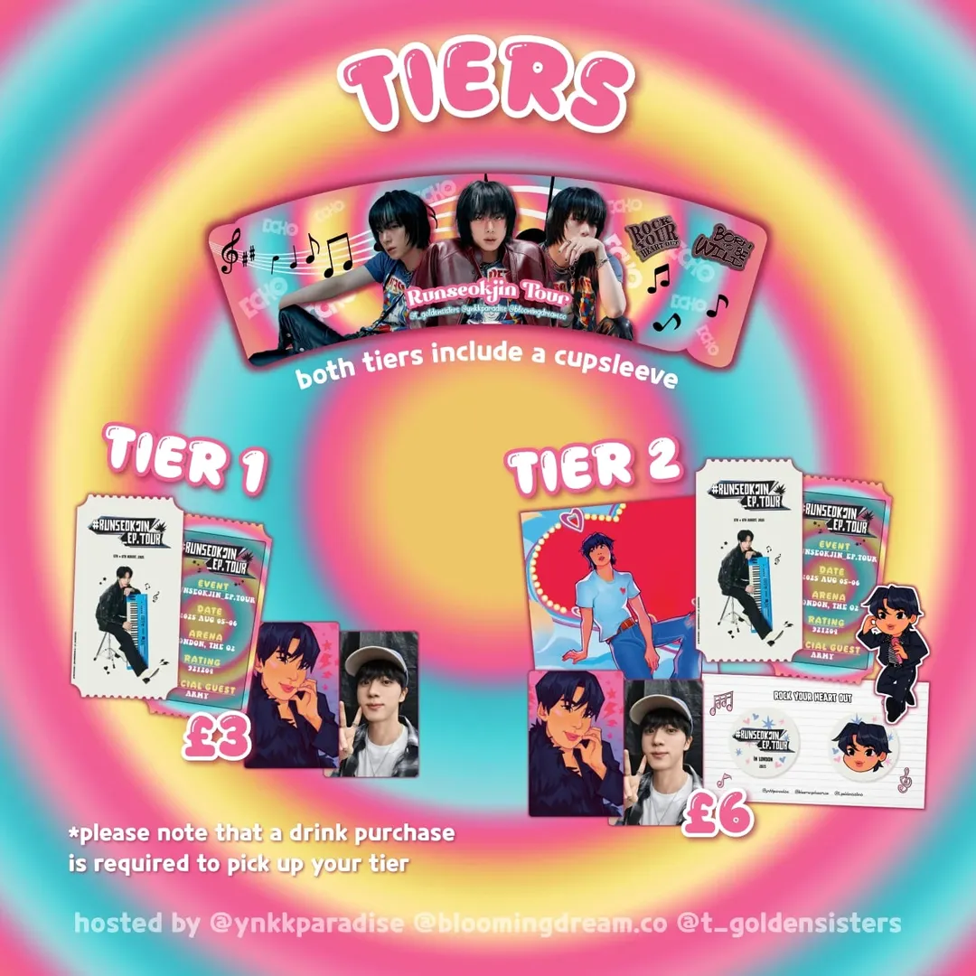 Run Seokjin Tour Cupsleeve Event - Image 3