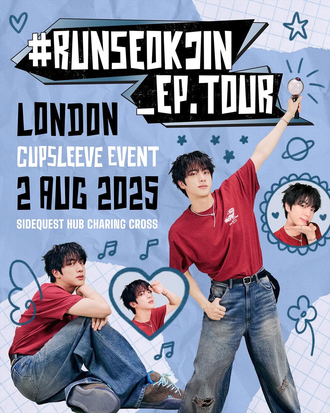 #RUNSEOKJIN_EP.TOUR - BTS Jin Cupsleeve Event