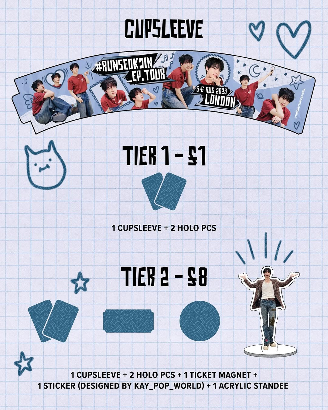 #RUNSEOKJIN_EP.TOUR - BTS Jin Cupsleeve Event - Image 2