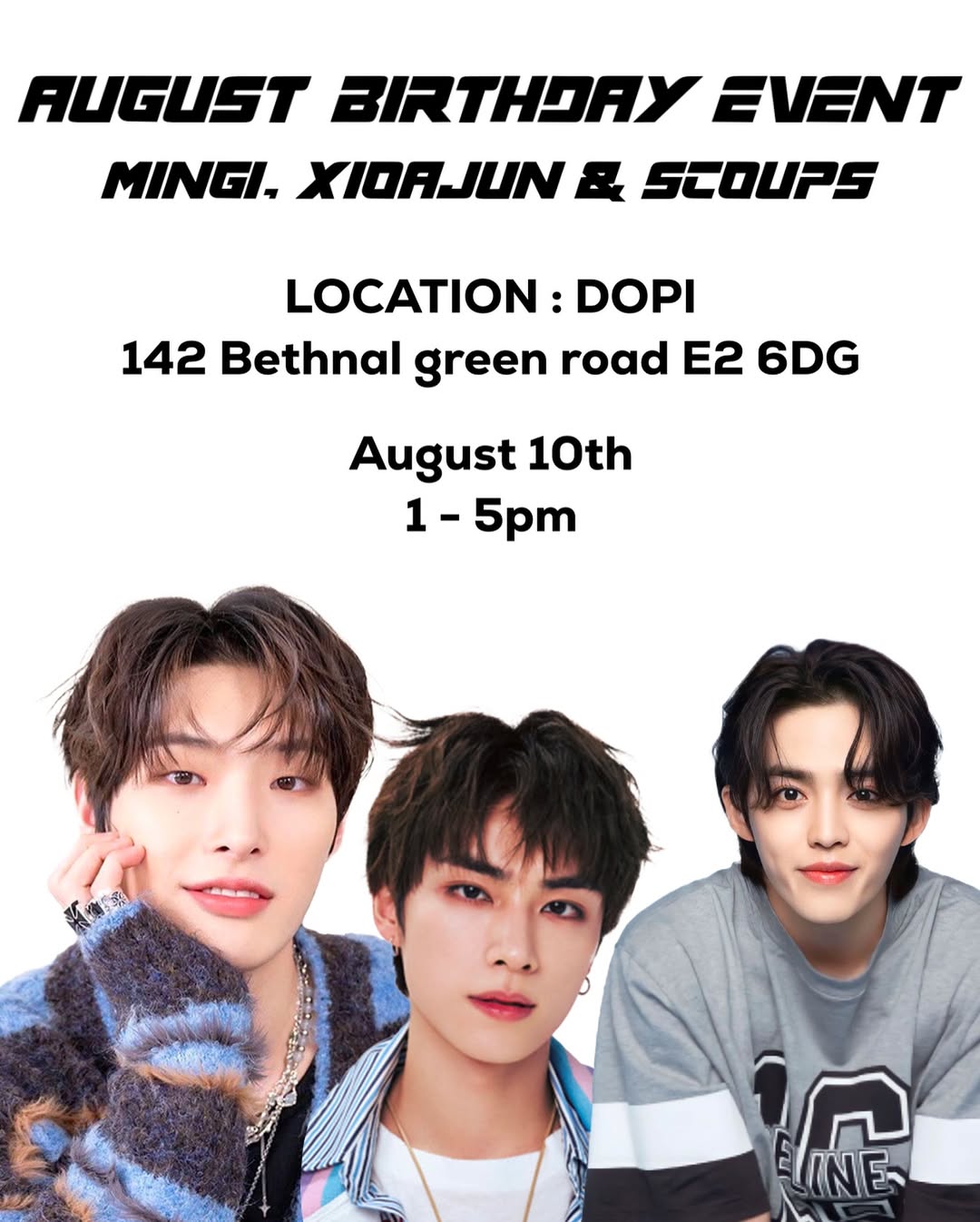 Scoups, Xiaojun and Mingi Birthday Event - Image 1