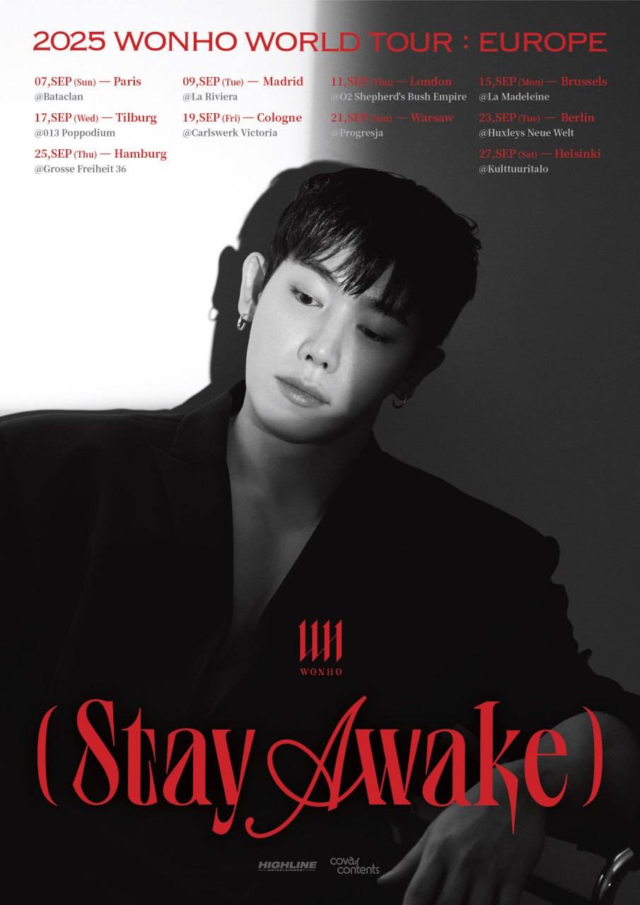 Stay Awake -Wonho Europe tour 2025