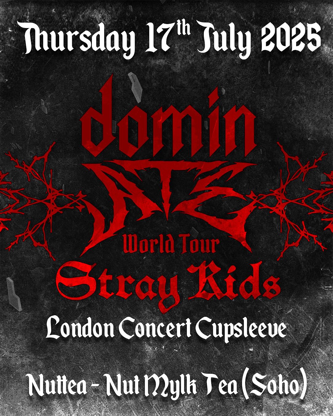 Stray Kids dominATE World Tour - London Cupsleeve Event
