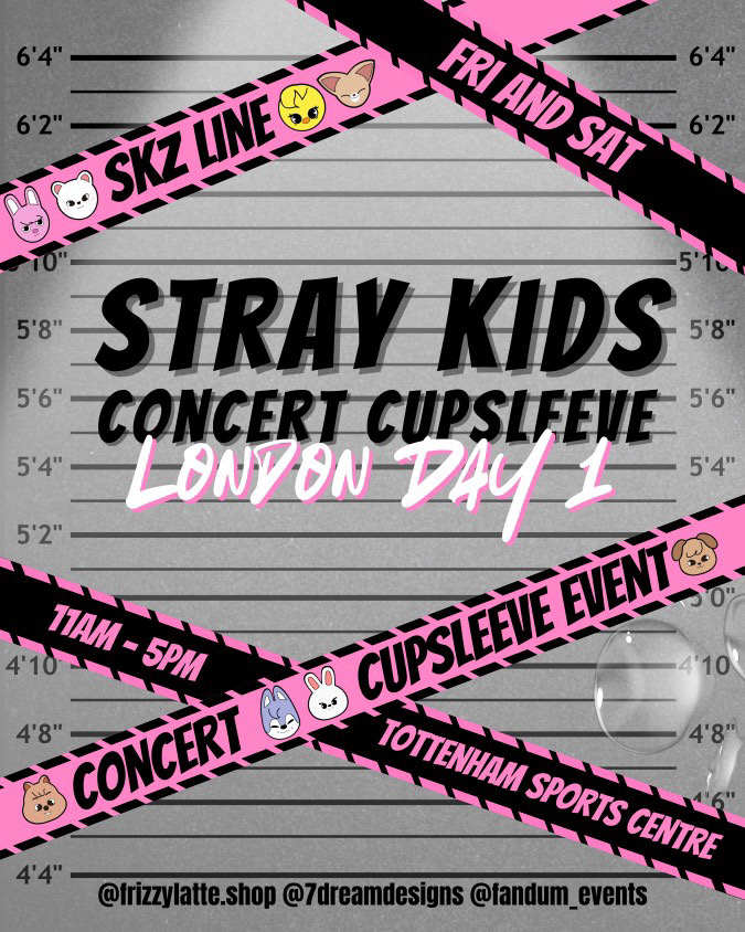 Stray Kids Concert Cupsleeve - LONDON DAY 1