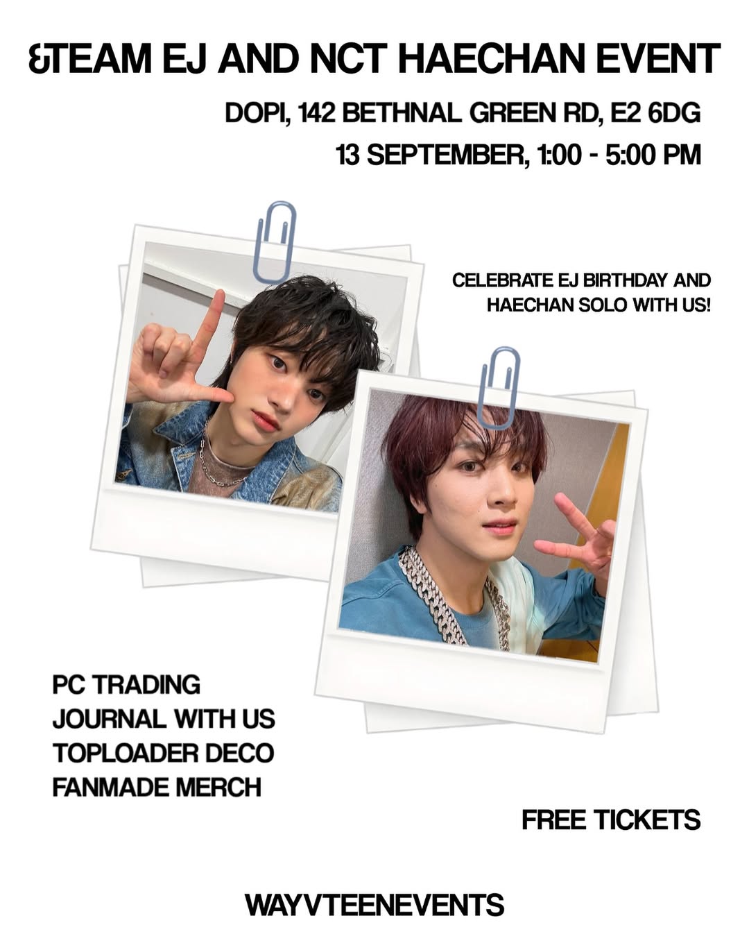 &TEAM EJ BIRTHDAY EVENT + NCT HAECHAN SOLO DEBUT - Image 1