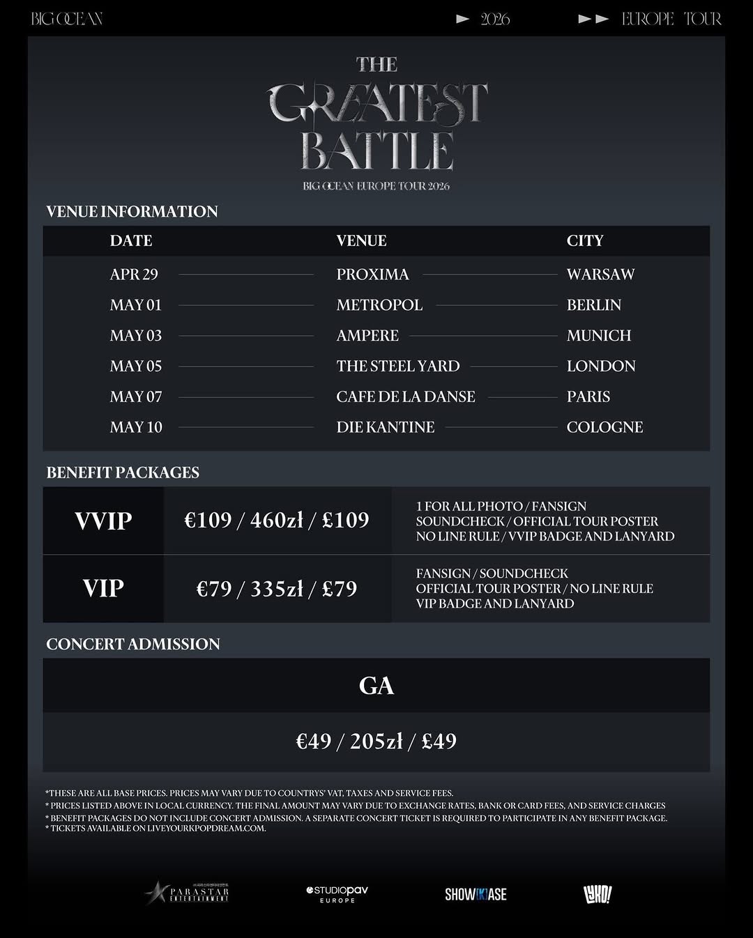 The Greatest Battle BIG OCEAN EUROPE TOUR 2026  - Image 2