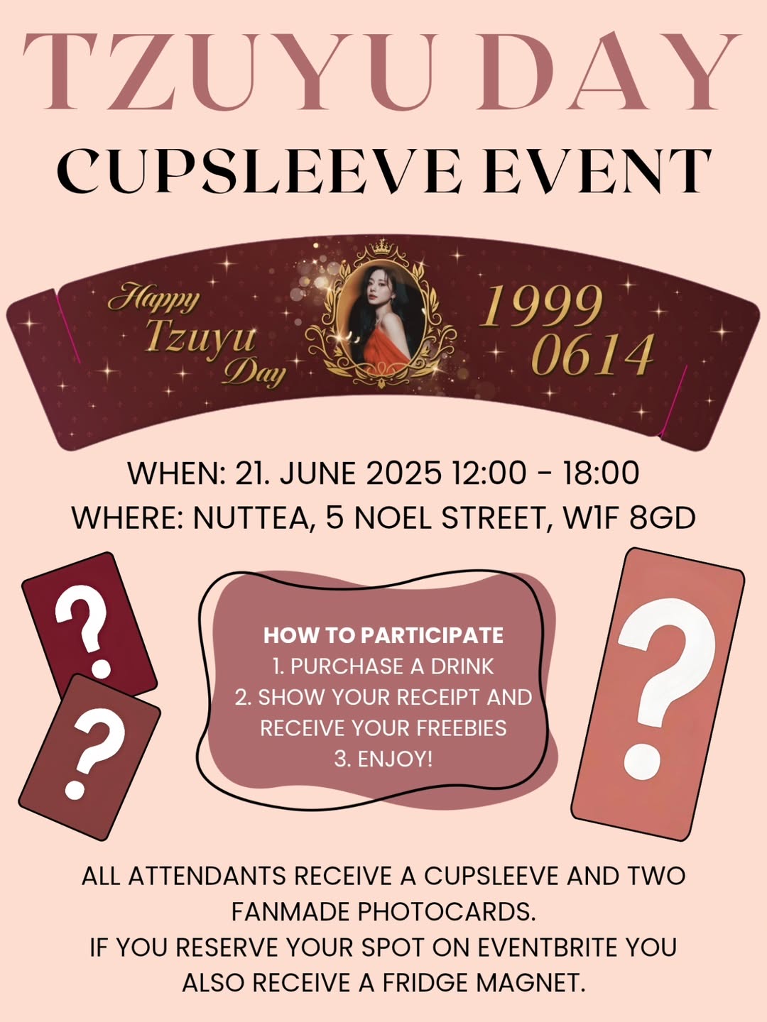 TZUYU DAY CUPSLEEVE EVENT