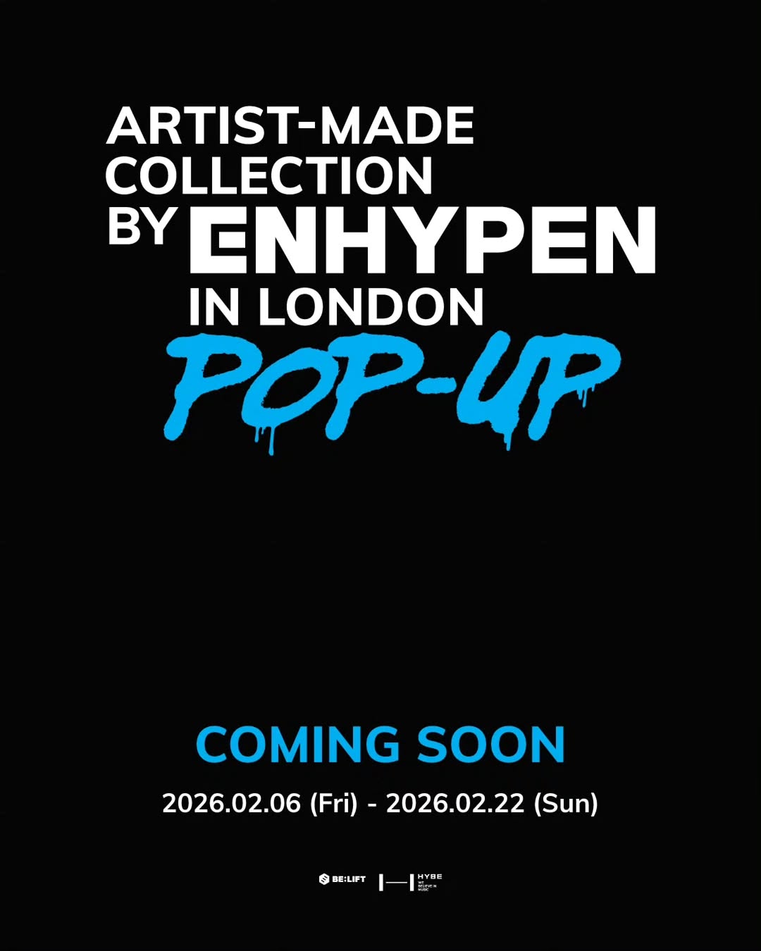 Artist-Made Collection by ENHYPEN POP-UP in LONDON