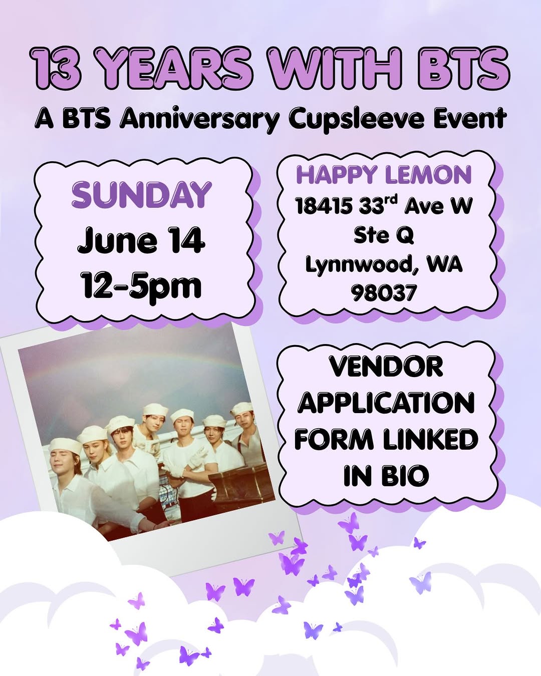 13 Years With BTS: A BTS Anniversary Cupsleeve Event