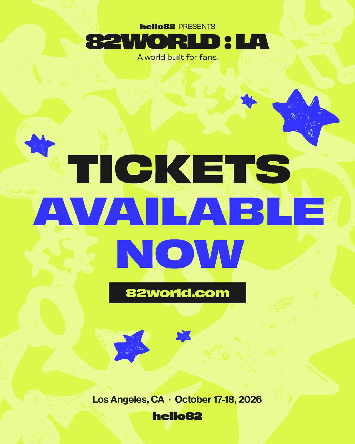 82WORLD : LA – Los Angeles, October 17 – 18, 2026 | Kpop Tracker