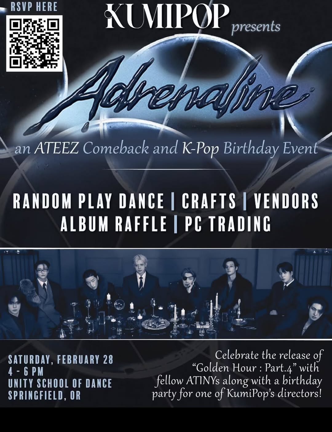 Adrenaline and ATEEZ comeback and birthday event