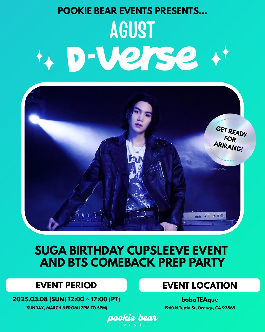 AGUST D-VERSE CUPSLEEVE EVENT & COMEBACK PARTY