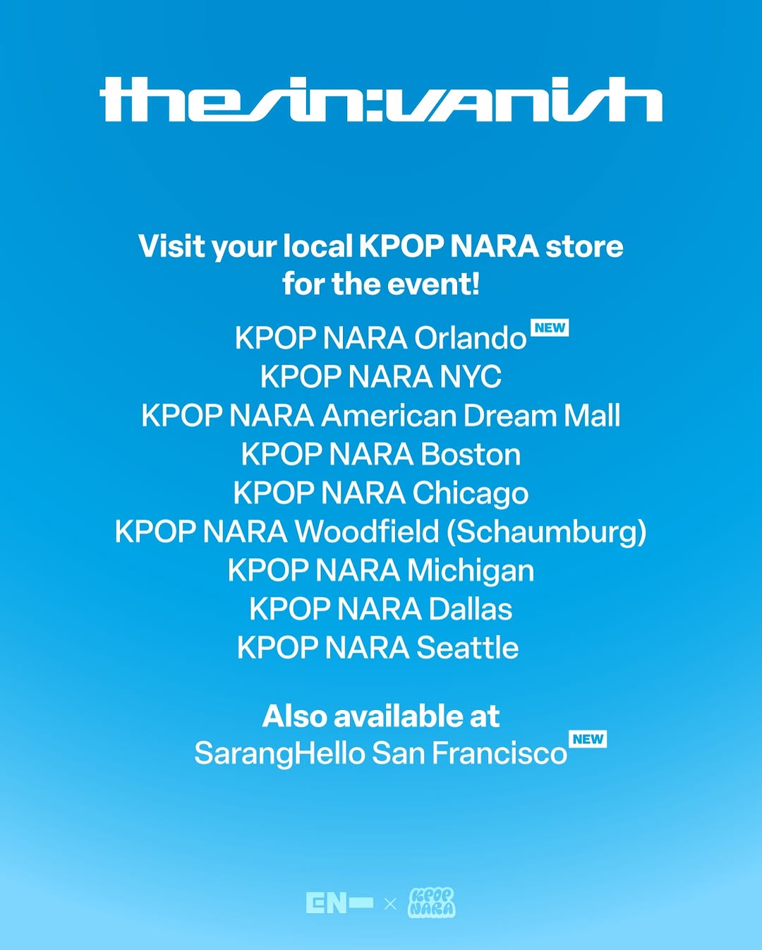 Album Release THE SIN : VANISH KPOP NARA Exclusive