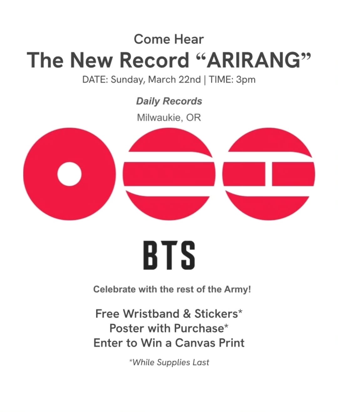 Arirang BTS Release Party