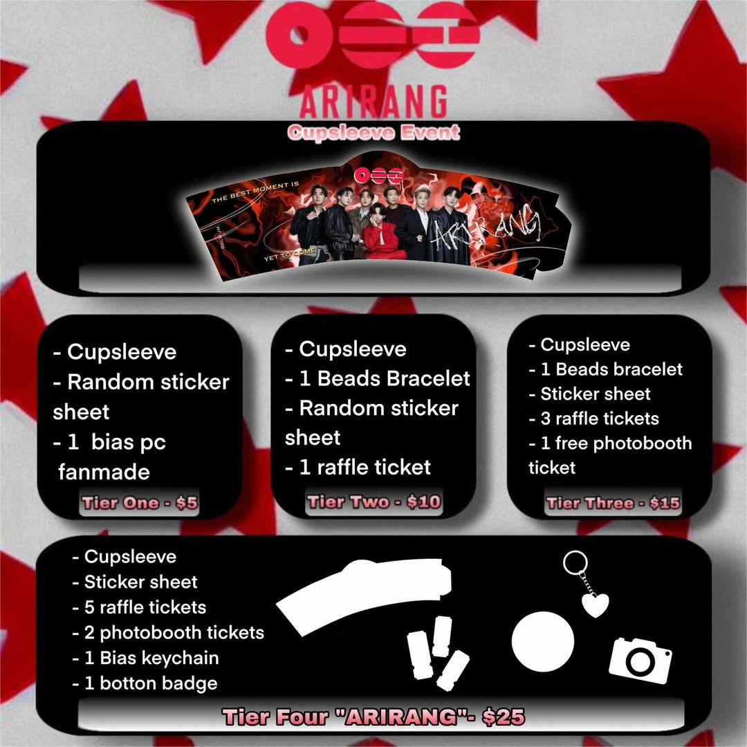 ARIRANG Comeback Cupsleeve