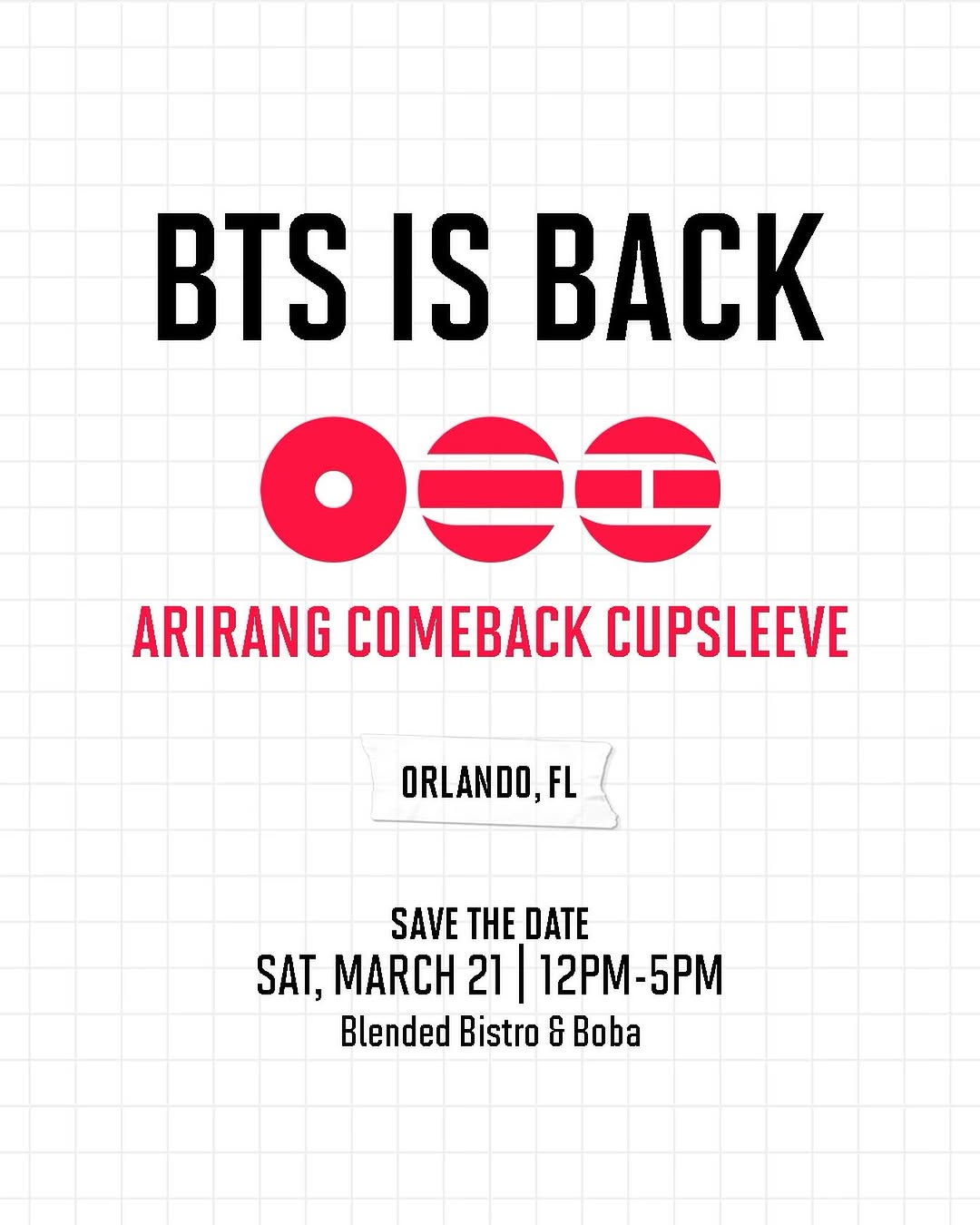 ARIRANG COMEBACK CUPSLEEVE